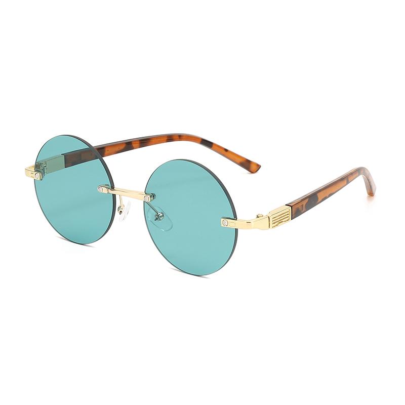 1 piece retro trimmed oval sunglasses versatile trendy sunglasses neutral casual vacation style