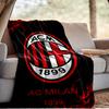 Coperta Ac Milan Coperta in Flanella da Esterno per Campeggio, Escursionismo, Feste in Giardino, Essenziali per Picnic, regalo per famiglia e amici