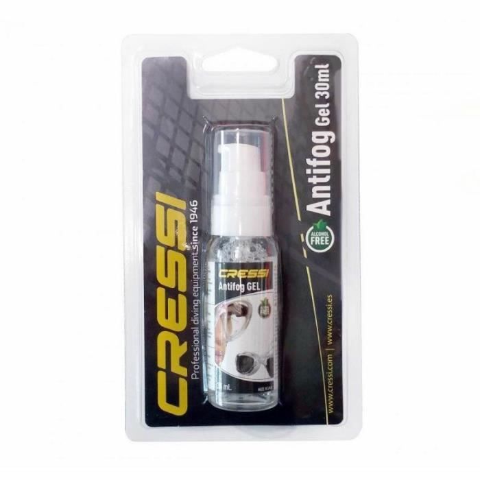Cressi Gel Antibuée pour Masque de Plongée-Lunettes de Natation Mixte Adulte, Transparent, 30 ml - DF200052