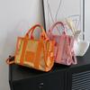 Women Party Tote Bag PU Leather Sequins Top-Handle Bags Casual Fashion Shiny Portable Adjustable Straps Shopper Tote Purse