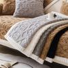 Warm Sofa Cover Plush Universal Couch Slipcovers Modern Solid Color Sofa Towel for Living RoomFlannel Sofa Cushion Thick Winter