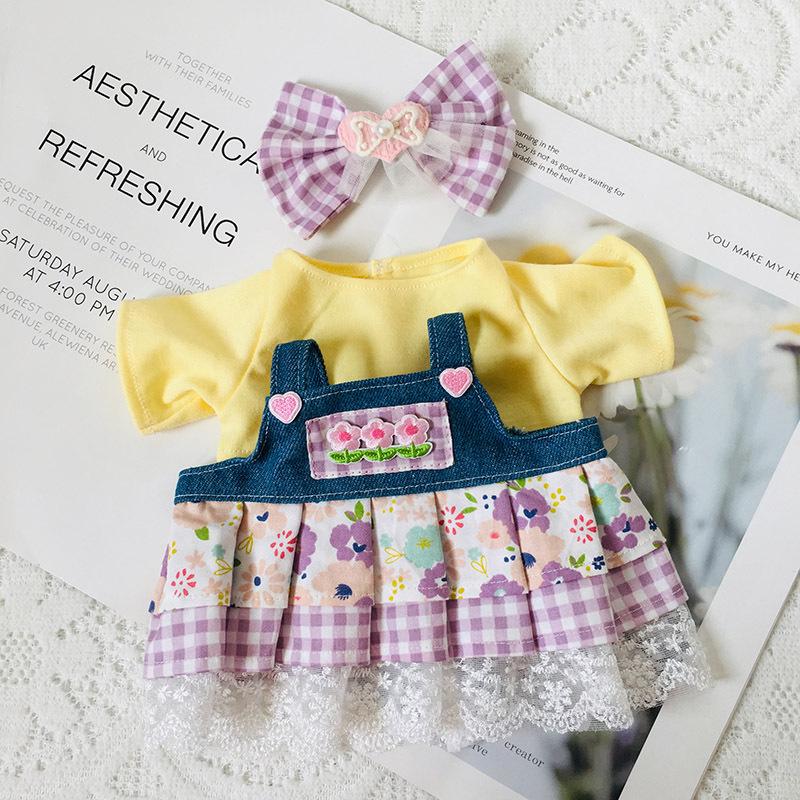 Medium 30cm Handmade Doll Clothes for Jointed Bear - S Size Belle Lulu Outfit Gift for Girls