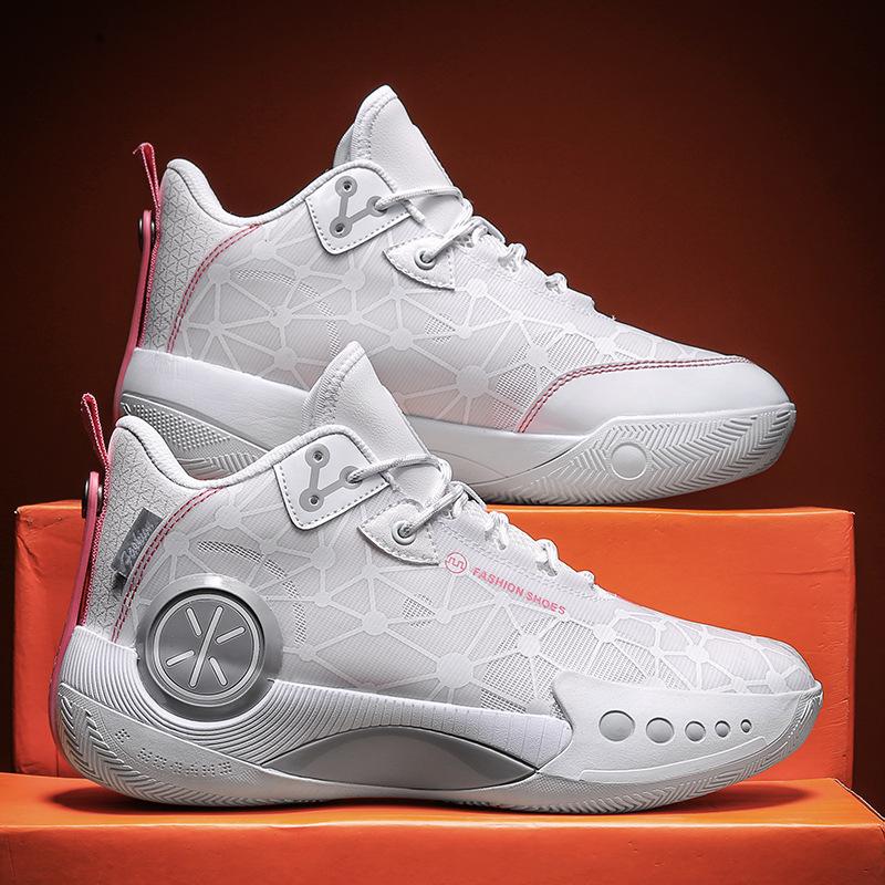 Shoes Tide 22 New Actual Sneakers Youth Sports Basketball Shoes 36 белый