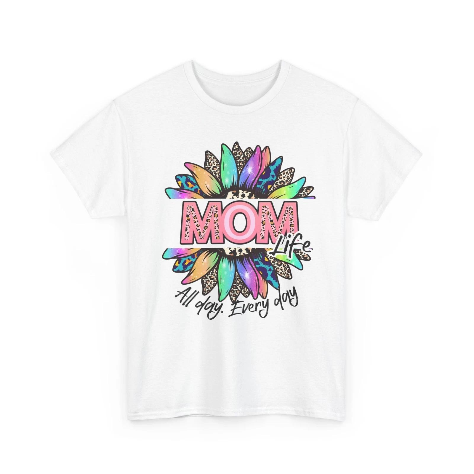 Lazy Summer Days T-Shirt | Leopard Mom Life Tee | Summer T-Shirt S
