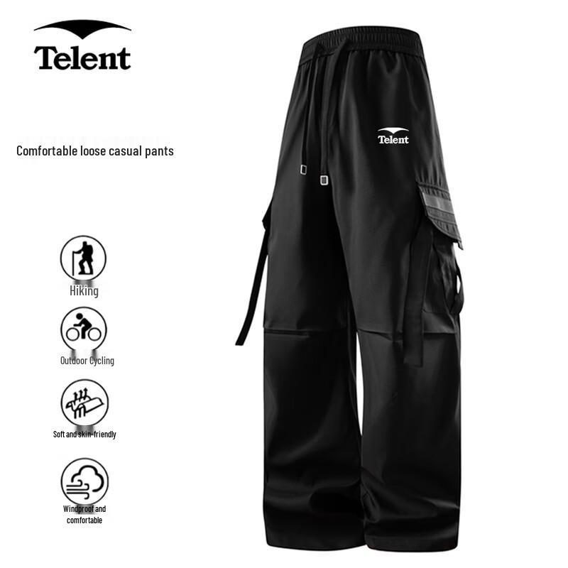 Tianluntian Men's Waterproof Outdoor Straight-Leg Cargo Pants