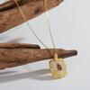 Niche Personalized Design Colored Treasure Necklace Women'S S925 Sterling Silver Natural Garnet Gemstone Pendant Light Luxury High Sense