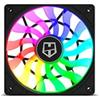 NOX XTREME PRODUCTS Hummer Slim Fan-NXHUMMERSLIMFAN- Ventilateur 120mm, ARGB, 13 Pales Translucides, Design Super Mince Et