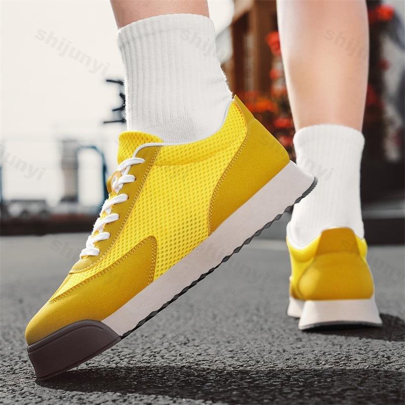 Fashion Men's Fashion Trend Versatile Thick Sole Casual Sports Shoes 2025 Spring New Mesh Breathable Comfortable Low Top Chunky sneakers