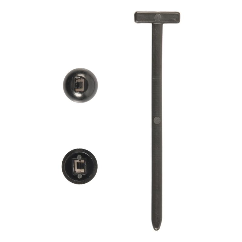 Pack of 100 Multipurpose Nylon Clips and Ties for Secure Fastening Without Drilling in Car and Motorcycle Maintenance