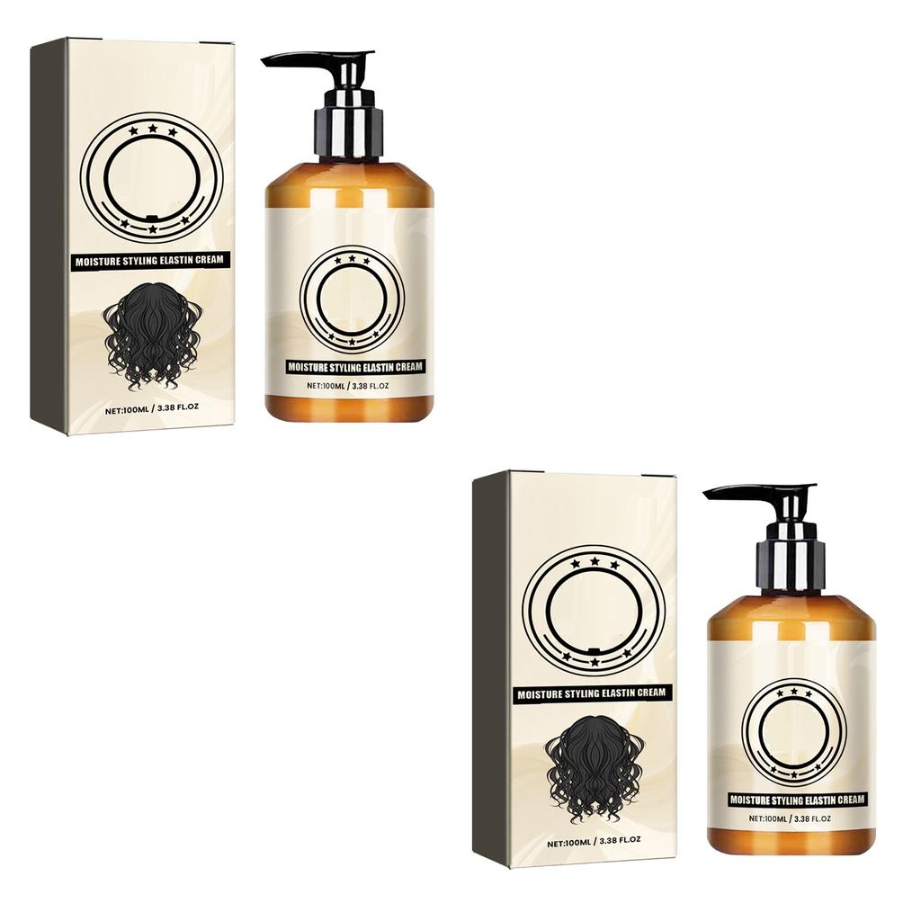 Long-lasting Styling Moroccan Volume Moisturizing Elasticity Moroccan Hydrating Styling Paste Elastin For Dry Damaged Bounce Curl Hair Care 100ML