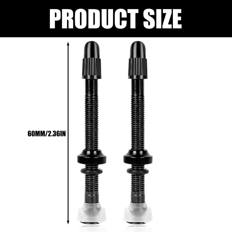 Leak Proof Vacuum Tire Valves for Bikes Durability Pressure Resistance In All Terrains Enthusiasts And Professional 2pcs