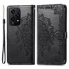 For Honor 200 Lite Case Stand Function Embossed Mandala Pattern PU Leather Phone Cover