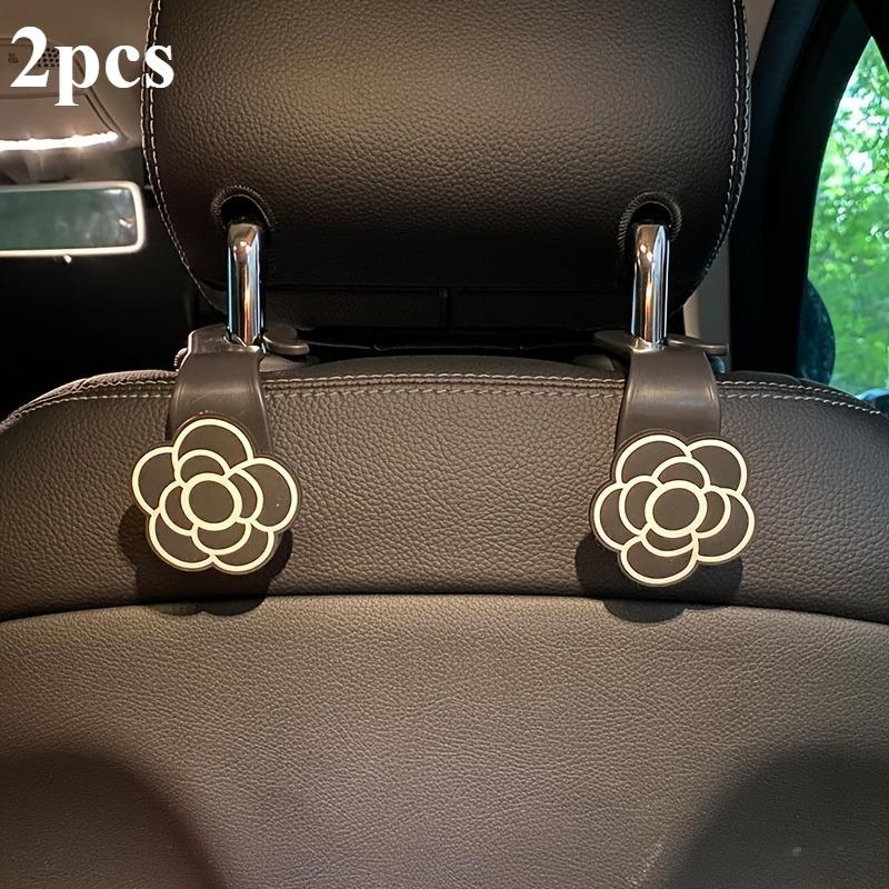 

2pcs Car Seat Backrest Storage Hooks, Camellia Shaped Hooks, Car Rear Hooks, Car Seat Decorative Small Hooks, Car Interior Accessories, Car Organizing 2pcs чёрный