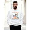 Men'S Casual Round-Neck Sweatshirt with The Design 'I WALK ON WATER WHAT'S YOUR SUPERPOWER?'