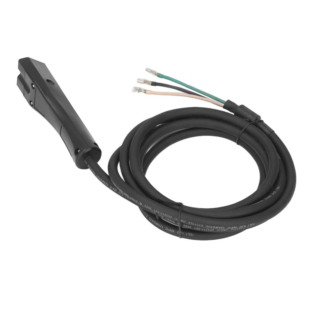 Club Car Charger Plug with Cable 604321 48V 3 Pins ABS Replacement for EZGO RXV 2008‑Up Electric