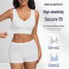Plus Size Women's Wire-Free Sports Vest with Anti-Shock and Side Bust Control