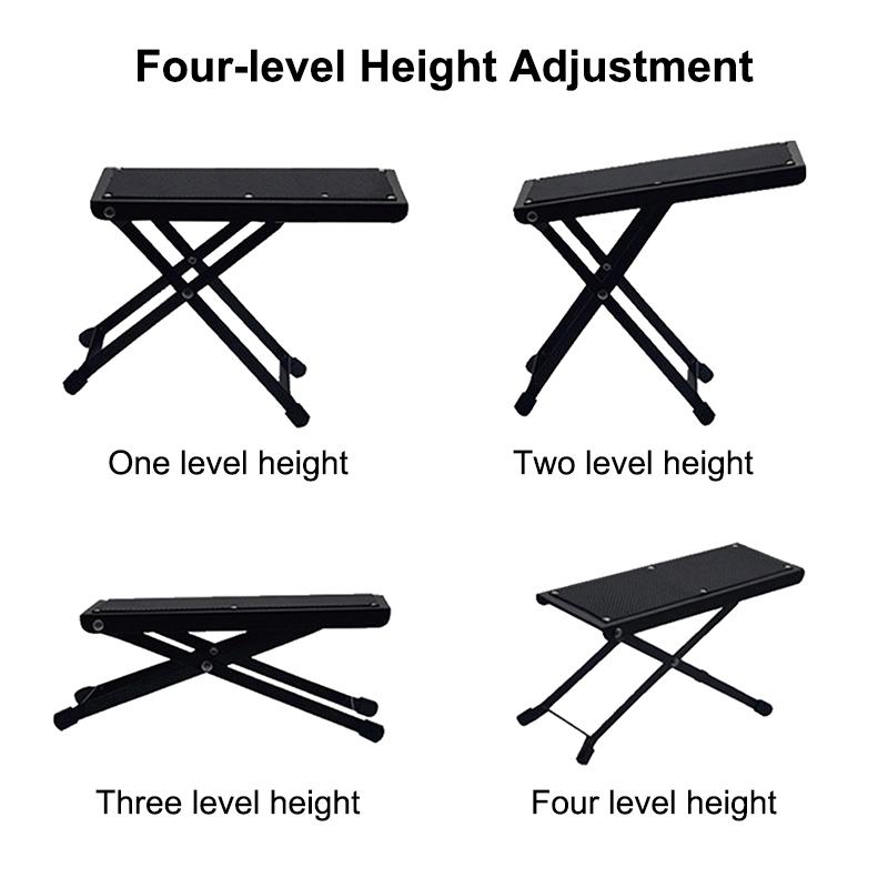 Pedicure Foot Rest Stand Adjustable Height Beauty Footrest Foldable Foot Rest Pedal Anti-Slip For Manicure Home Foot Care