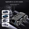12V-24V Gniazdo zapalniczki samochodowej Rozdzielacz wtyczki LED USB Ładowarka telefonu Adapter Napięcie Przedłużacz zapalniczki samochodowej