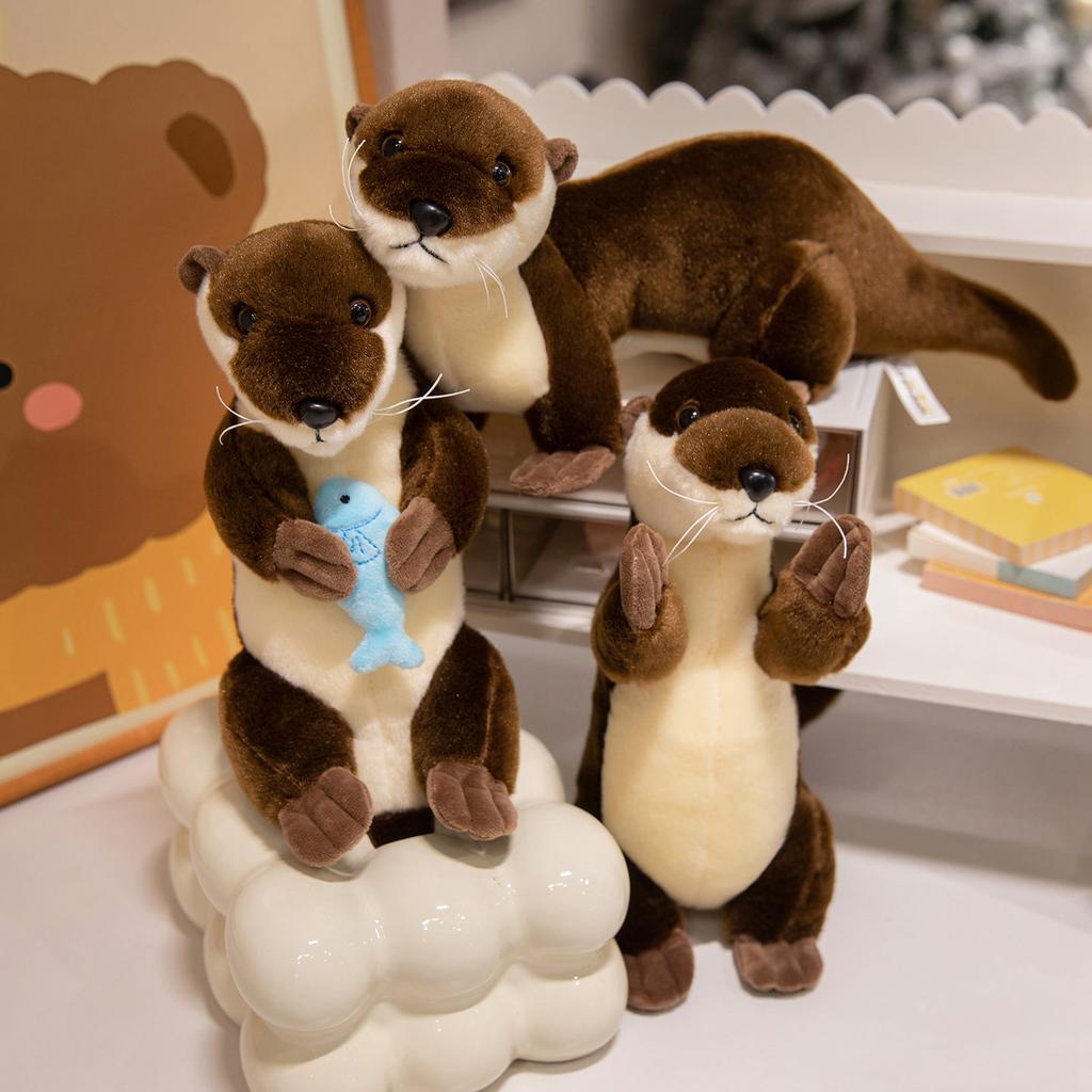 26cm Kawaii Otter Plush Toy Water Sloth Stuffed Animal Pillow Baby Groundhog Doll Birthday Gift Soft Room Decor