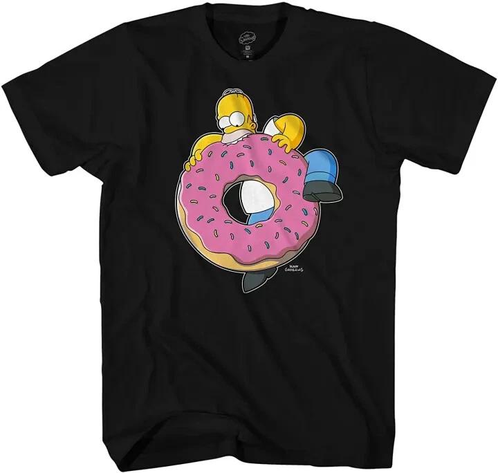 The Simpsons Homer Donut Comedy Classic Cartoon Graphic Tshirt S