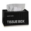 Minimalist Paper Towel Case Rectangle Paper Container Light Luxury Napkin Holder  Home Decoration