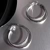 Trendy Double Circle Large Earrings for Women - Stylish 2024 Ear Jewelry