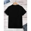 The T-shirt with a fun smiling face printed on it is melting, men's fashionable oversized T-shirt, summer cotton clothing, loose