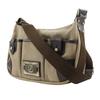 HUNTING WORLD Umhängetasche Hobo-Tasche beige Canvas Damen Gebraucht