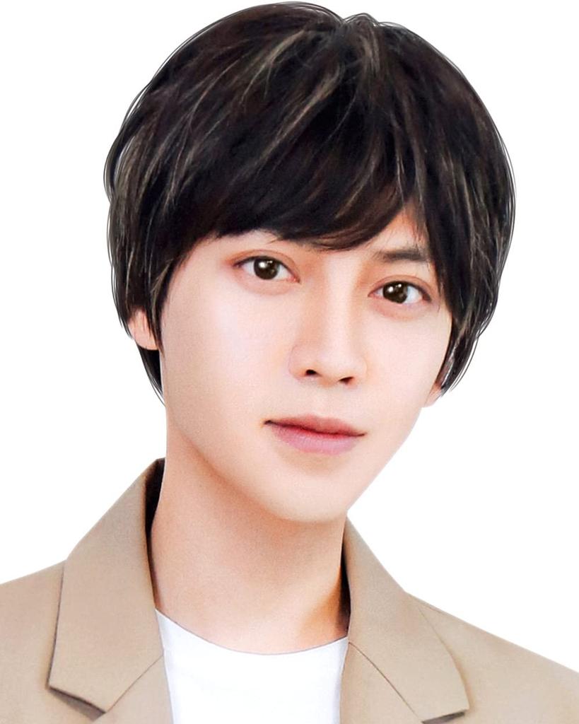 short Korean idol for men and with wig heat natural [TefuRe] Men's wig, short, natural, men's wig, wig, hair, boys, Korean, style, mesh, gradation,