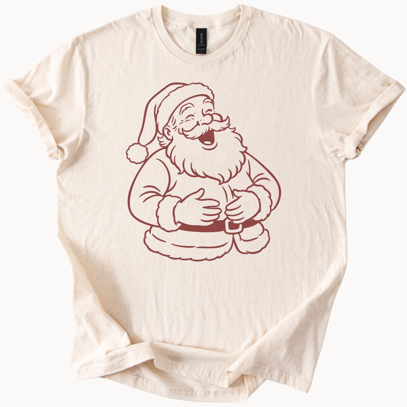 happy santa claus graphic holiday christmas tee unique festive santa shirt for adults fun gift 100
