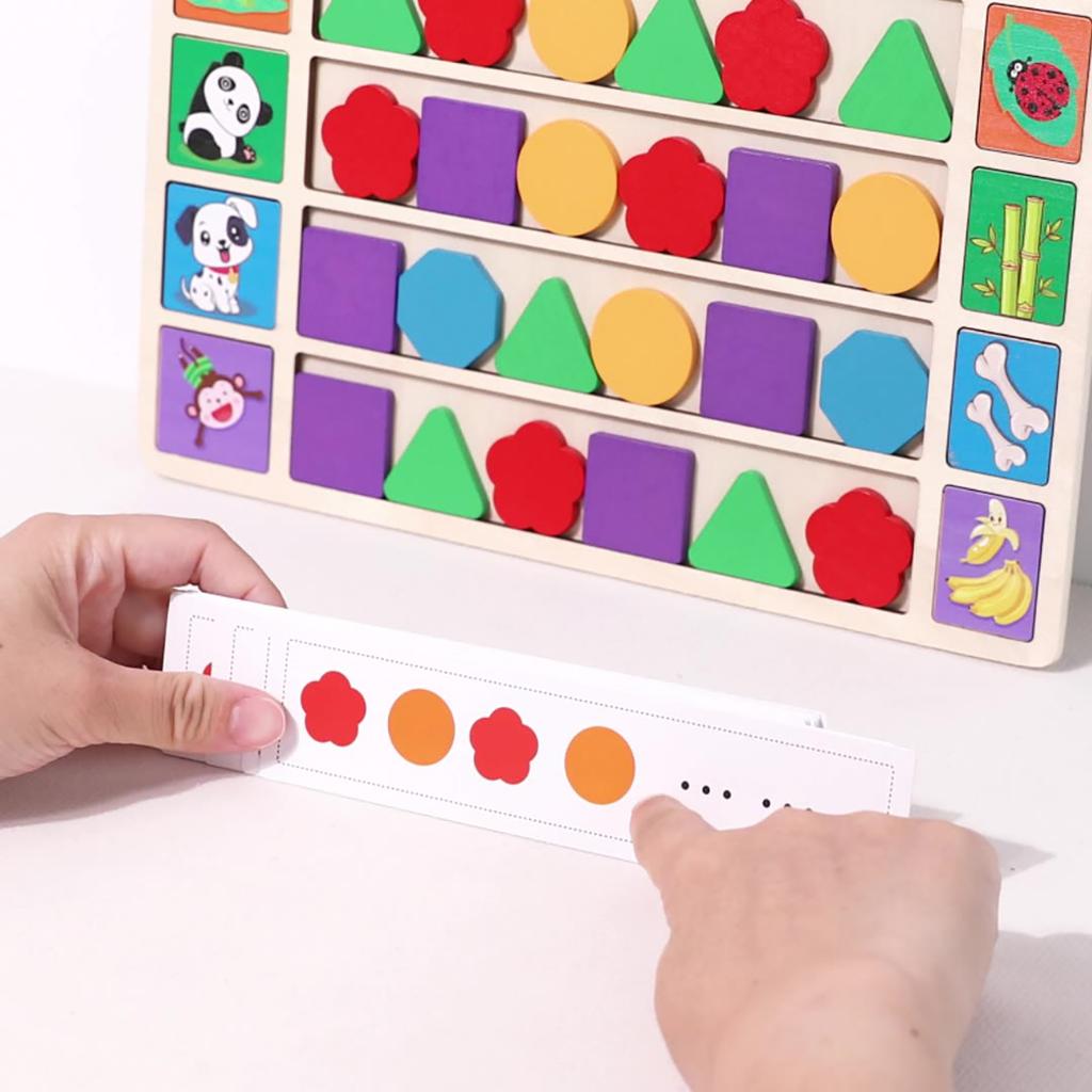 Pave The Path, Find The Pattern, Sort The Educational Materials, And Put In Homemade Handmade Teaching Toys