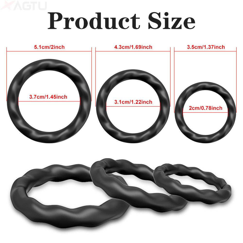 Penis Ring For Men Silicone Cock Ring Sex Toys For Man Delay Ejaculation Stronger Erection Adult Goods Erotic Toys For Couple 18