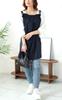 [Gold Japan] Plus Size Women's Tunic, Long Sleeve, Camisole, Voluminous Sleeves, Spring Outfit, Summer, Autumn, Maru-30180, 5L, Navy