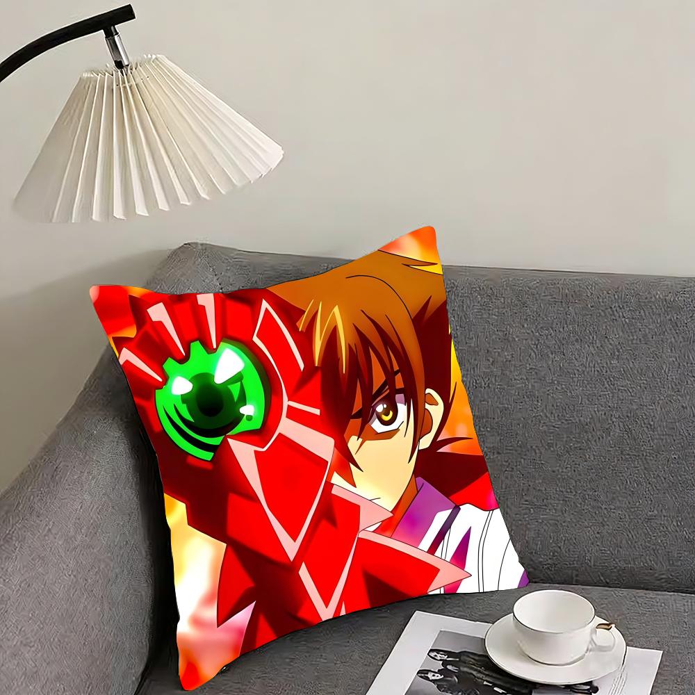 High School DxD anime Cushion Cover Reversible Plush Pillow Cover – For car, sofa, bedroom, perfect as a gift.