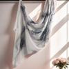 Ethnic Scarf: Modal Cotton Watercolor Print Shawl & Headscarf for Women