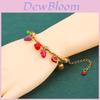 Fruit Charm Bracelet With Zinc Alloy Beads For Women And Men