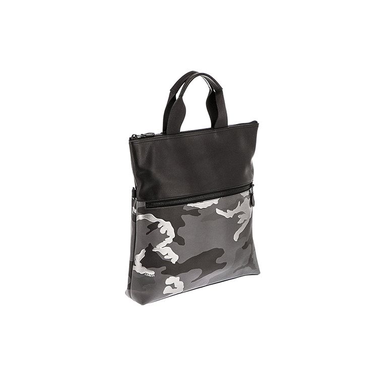 Coach Charles Series 38 Camouflage Print Detachable Shoulder Strap Smooth Calfskin Tote Shoulder Crossbody Bag Large Men bags 32303-MWGRM