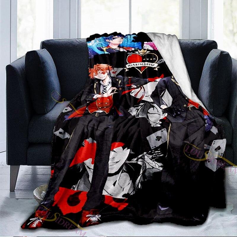 Cartoon Wonderland Blanket NRC School Adventure Game Series Flannel Throw Blanket for Couch Sofa Cozy Plush Blanket for Kids