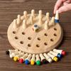 Wooden Memory Chess Board Game, Educational Toy For Kids Focus Training, Kids Matchstick Chess Color Cognitive Ability Toy