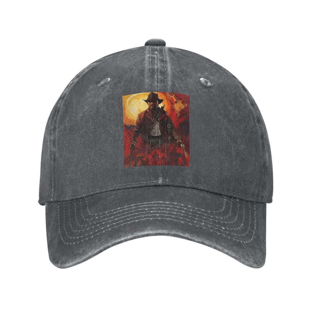 Arthur Morgan RDR2 Washed Denim Cap Casual Baseball Caps Adjustable Hat Summer Unisex Baseball Hats