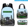 Hip Hop Beliebt Seltsam Lustig Zoonomaly 3D Gedruckt 3 Stück/Set Schüler Rucksäcke Laptop Tagesrucksack Rucksack Brottasche Federmäppchen