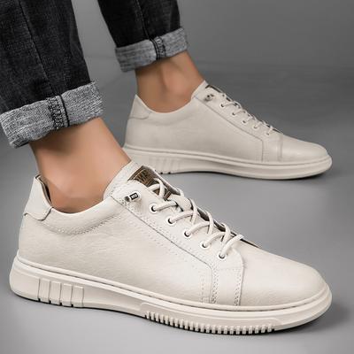 Scarpe da Uomo Moda Mocassini in Pelle Traspiranti Autunno Allacciatura Oxford Comodi Scarpe Casual Sneakers da Uomo per Esterno Scarpe da Cricket