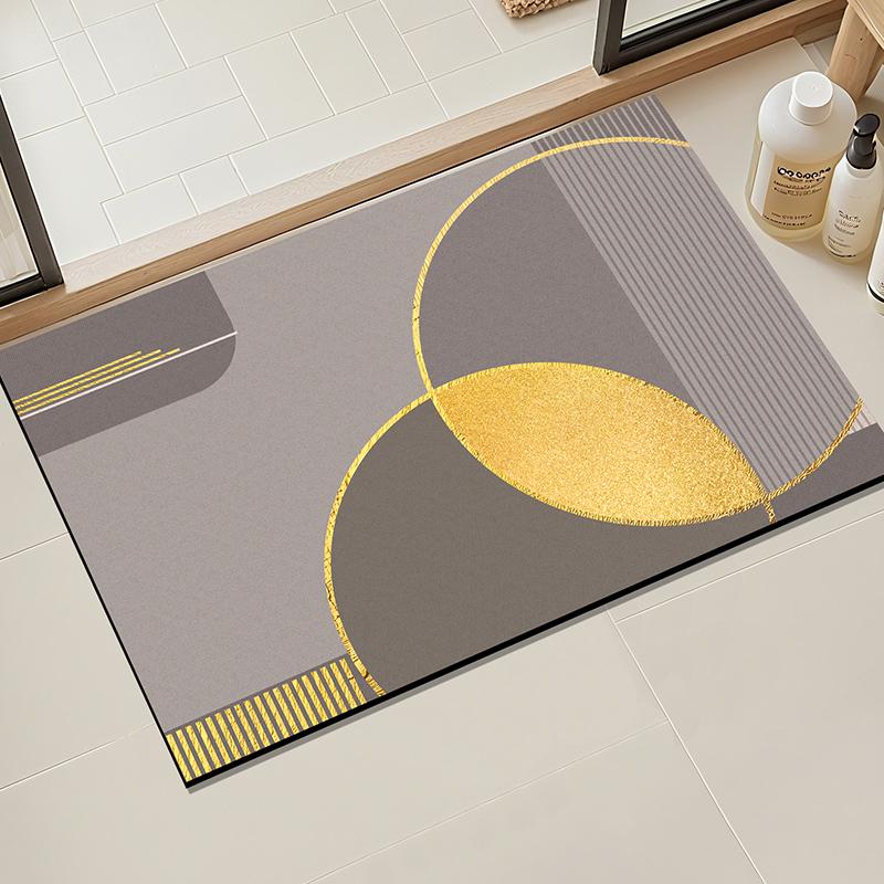 1 Rectangular Machine Washable Diatomaceous Earth Material Bathroom Mat, Floor Mat, Living Room Absorbent Floor Mat