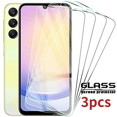 3 pièces verre trempé pour Samsung Galaxy A15 A25 4g A35 A55 5g A05 A05s protecteur d'écran verre de protection sur un Film 15 25 35 55