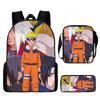 Backpack Naruto Children Set With Pencil Case And Versatile For School Trips Day
