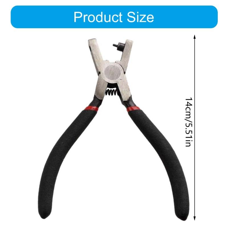 2mm Hole Puncher Tool Metal Hole Puncher Pliers Comfortable Grip for Sheet Metal Leather Belt Watch Band Jewelry Making