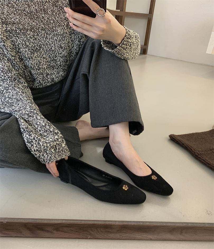 Retro Xiaoxiangfeng Single Shoes One-pedal Ladyshoes Commuter Shoes Women's Shoes