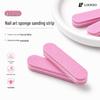 Double-Sided Nail File & Buffer: Mini Sponge Sanding Strips for Shaping & Polishing (Coarse to Fine)