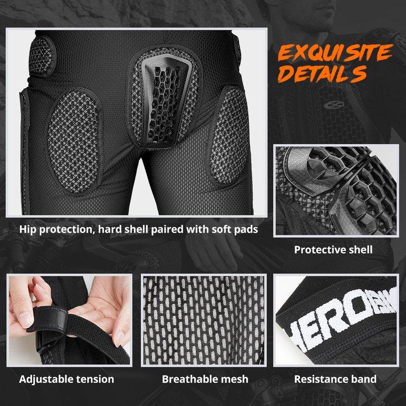 Motorrad-Schutzhose Anti-Sturz und Anti-Kollision Offroad-Motorrad-Reithose Herren Damen Extremsport Schutzhose