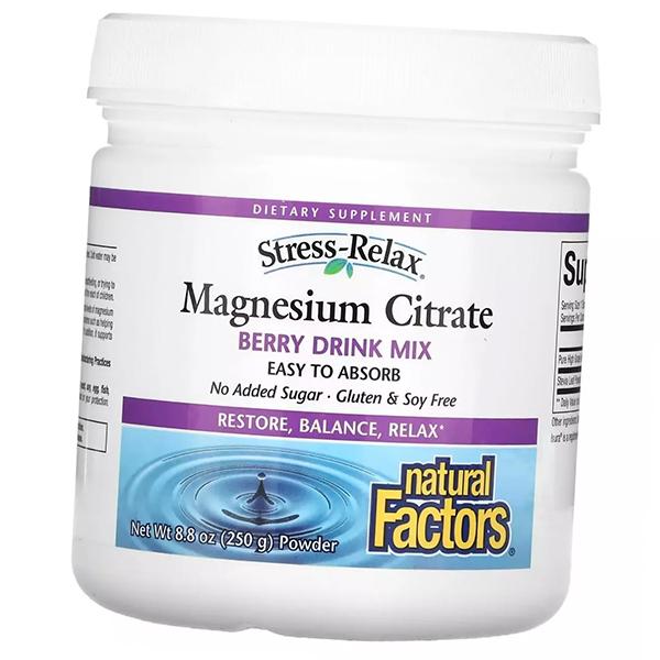 

Magnesium Citrate Powder, Stress-Relax Magnesium Citrate Powder, Natural Factors 250g (36406043) 250g Berry mix